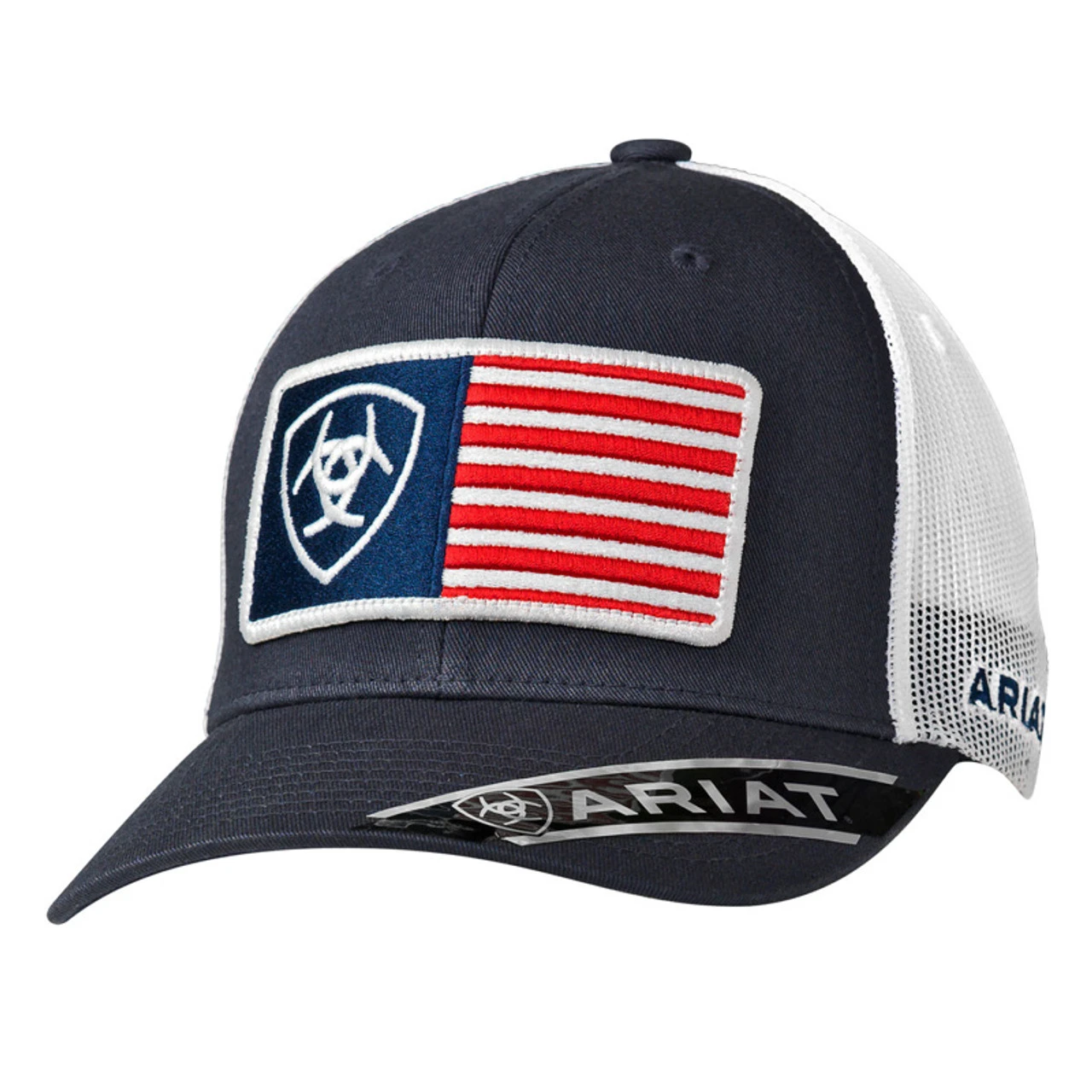 M&F - Mens Ariat USA Flag Cap 1 M&F - Mens Ariat USA Flag Cap