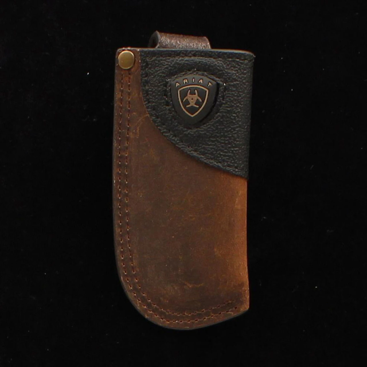 Ariat Black & Brown Rubber Ariat Leather Knife Sheath 1 Ariat Black & Brown Rubber Ariat Leather Knife Sheath