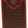 Ariat Mens Basket Weave Rodeo Wallet