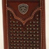 Ariat Mens Basket Weave TriFold Wallet
