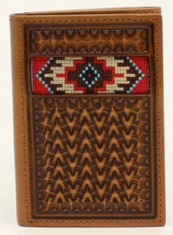 Ariat Mens Aztec TriFold Wallet