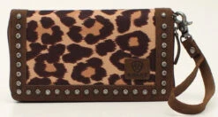 Ariat Cruiser Matcher Brown Leopard Print Clutch