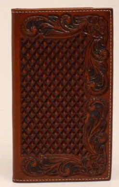 Ariat Embossed Basketweave & Floral Rodeo Wallet