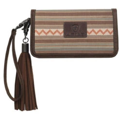 Ariat Serape & Leather Clutch Wallet