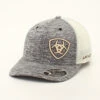 Ariat Mens Heather Grey Sheild Logo Cap