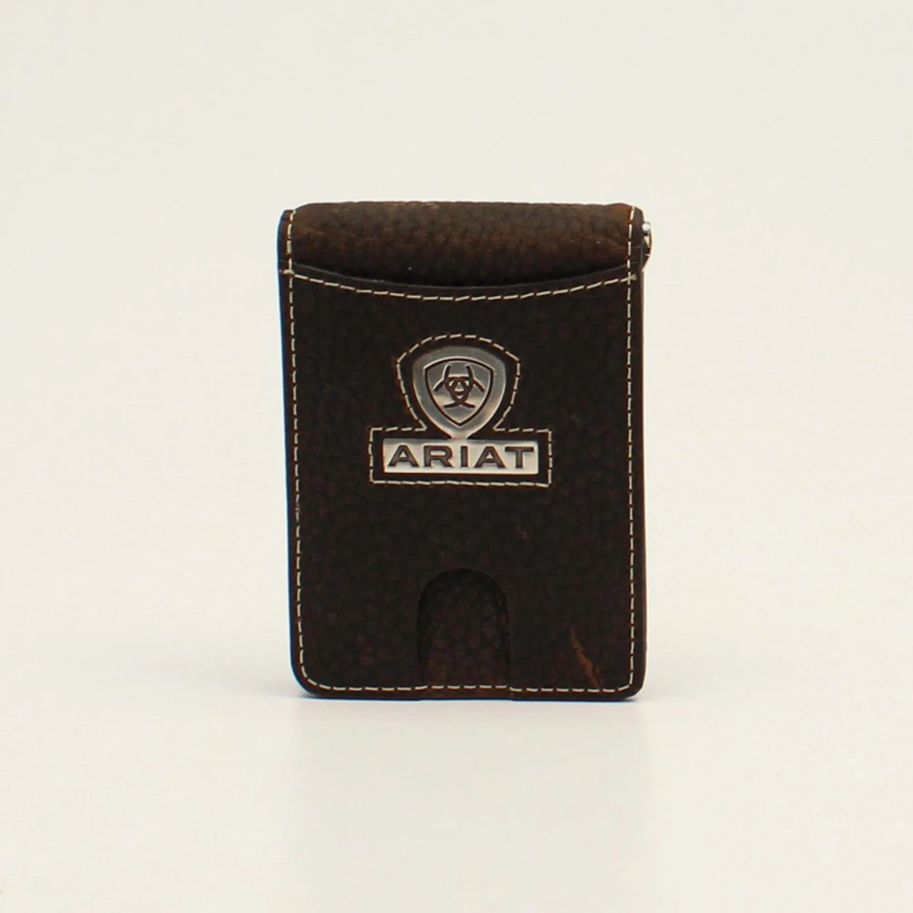 Ariat Mens Black Logo Concho Bi-Fold Money Clip Wallet 1 Ariat Mens Black Logo Concho Bi-Fold Money Clip Wallet