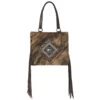 Ariat Nashville Calf Hair And Leopard Tote Bag