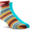 Ariat Womens Southwest Theme Ankle Socks - 2 Pack