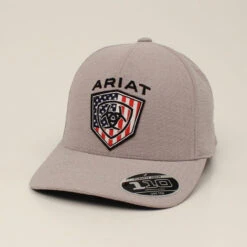 Ariat Mens Grey FlexFit 110 Cap