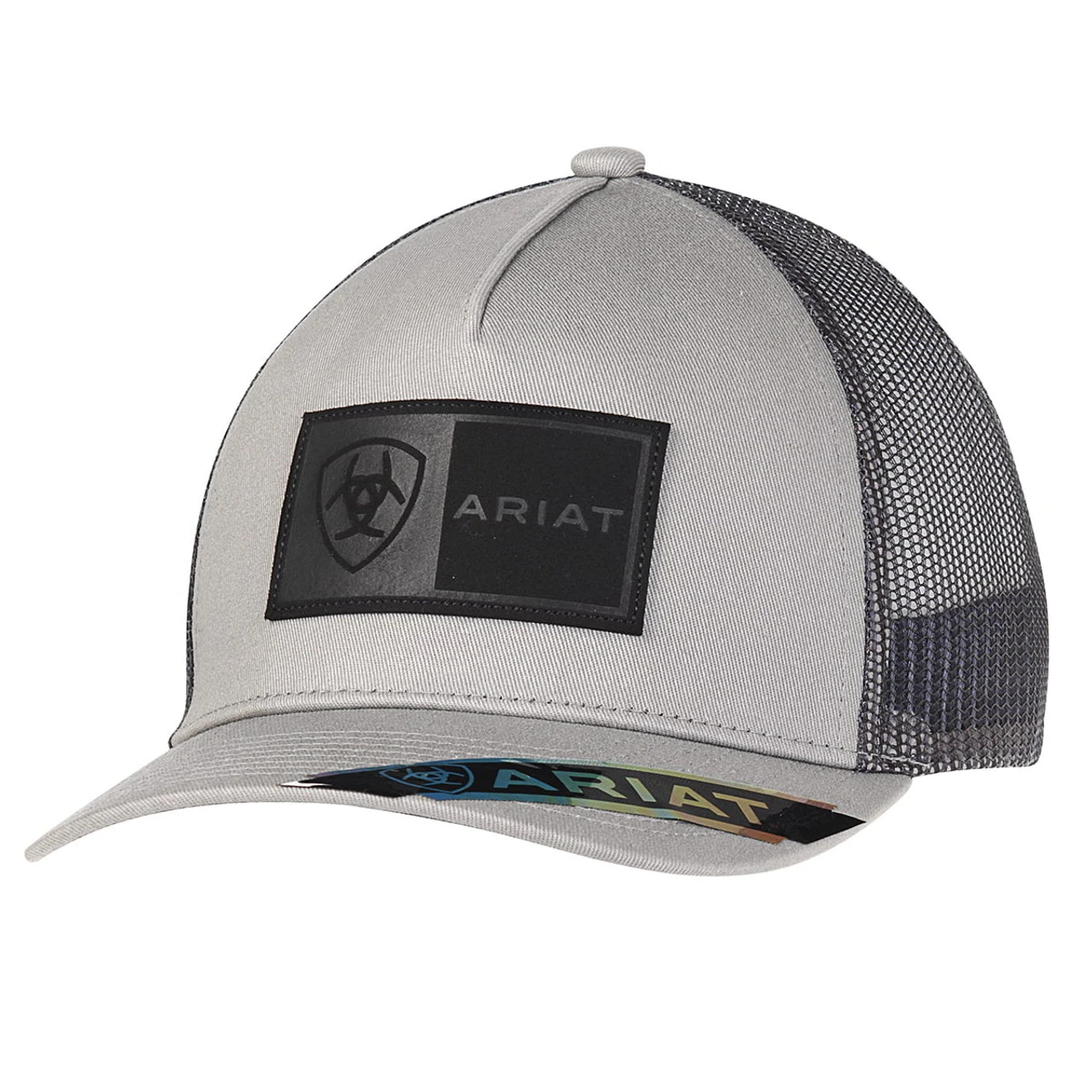 Ariat Mens Grey Rectangle Ariat Patch Cap 1 Ariat Mens Grey Rectangle Ariat Patch Cap