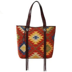 Ariat Multicolored Aztec Print Tote Bag