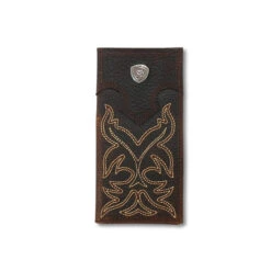 Ariat Men's Medium Brown Rodeo Stitch Wallet -Moda Mix Shop 2762265 3 19333.1669128201