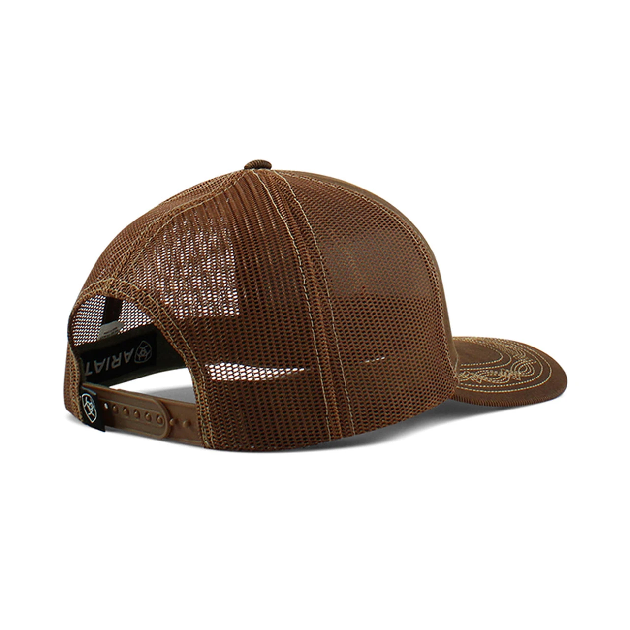 Ariat Mens Brown Ariat 6 Panel Cap With Ariat Shield Logo 2 Ariat Mens Brown Ariat 6 Panel Cap With Ariat Shield Logo - Image 2