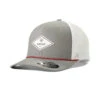 Ariat Mens Gray/White Flexfit 110 Cap With Leather Diamond Logo