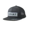 Ariat Mens Black FlexFit 110 6 Panel Cap With Black Mesh Back
