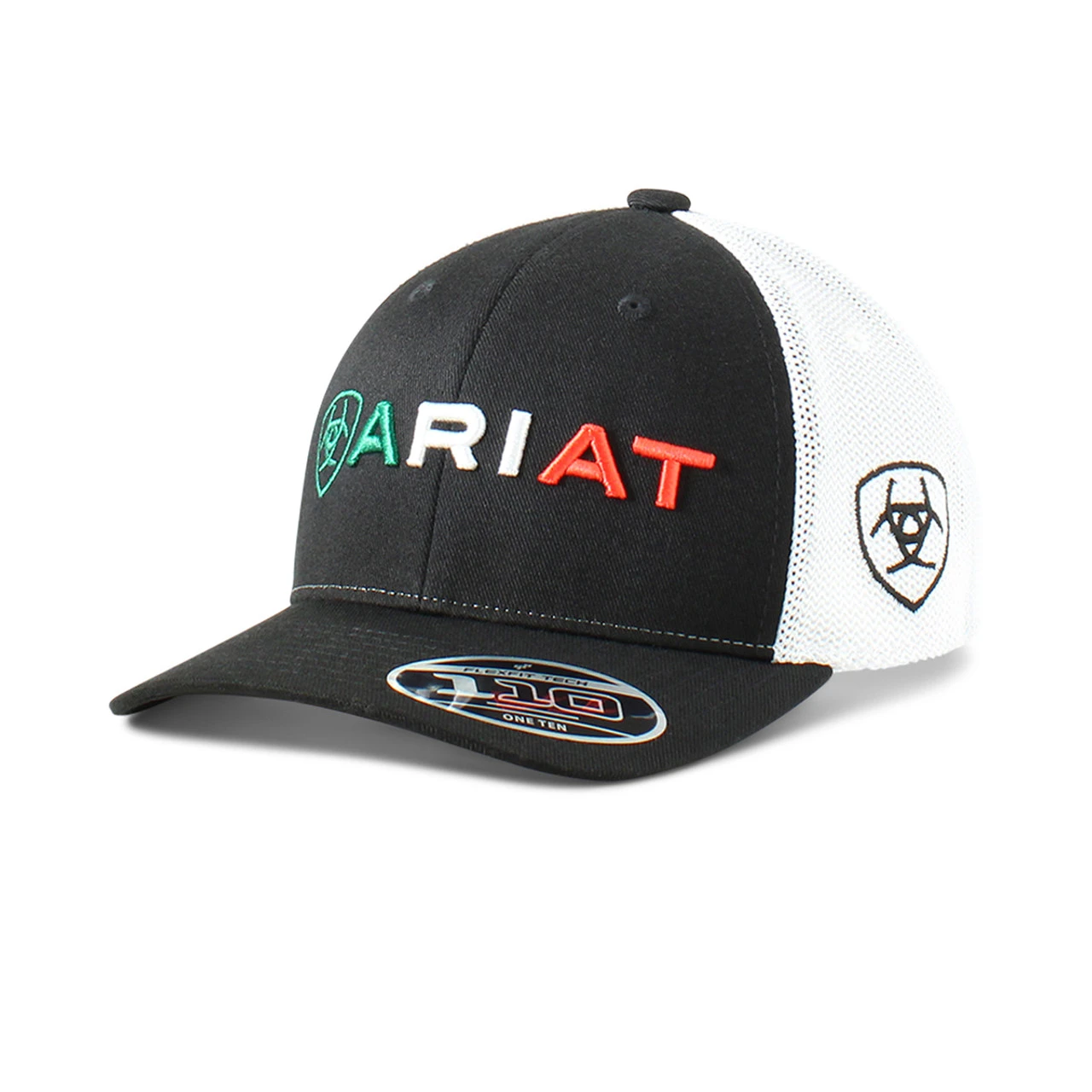 Ariat Boys Black Mexican Logo FlexFit Cap With Snap Closure And Ariat Logo 1 Ariat Boys Black Mexican Logo FlexFit Cap With Snap Closure And Ariat Logo