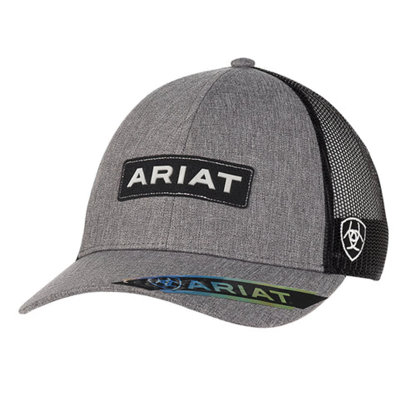 Ariat Youth Grey Cap With Black Mesh Back And Ariat Logo 1 Ariat Youth Grey Cap With Black Mesh Back And Ariat Logo
