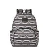 Ariat Black/White Striped Aztec Print Backpack