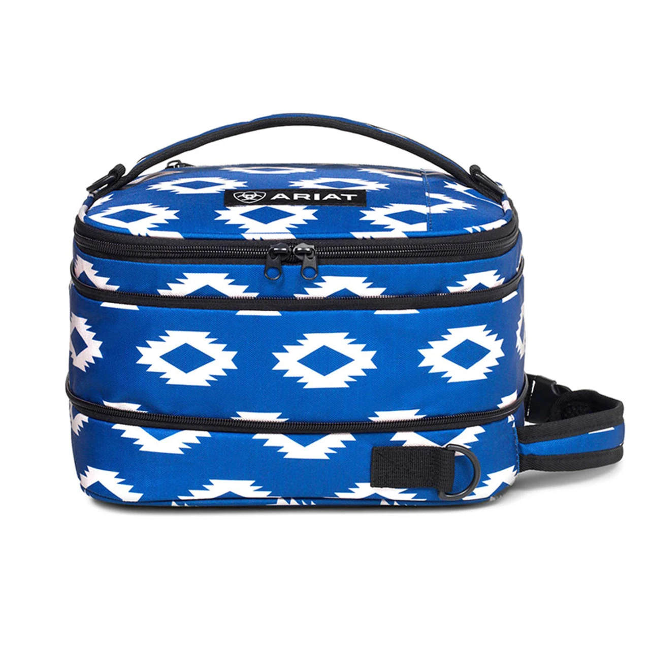 Ariat Blue/White Aztec Pattern Insulated Lunch Box 1 Ariat Blue/White Aztec Pattern Insulated Lunch Box