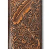 Ariat Floral Embossing Feather Design Men's Brown Rodeo Wallet