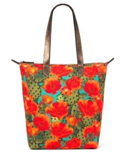 Ariat Women's Multi Colored Cruiser Tote With Prickly Pear Cactus Print