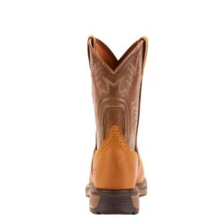 Men's Ariat WorkHog Brown & Green Composite Work Boot #10001191 -Moda Mix Shop F18 MNS Workhog Pullon CT Simmons 10001191 heel