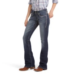 Ariat Womens R.E.A.L. Mid Rise Stretch Entwined Bootcut Jean -Moda Mix Shop P1694905 3 70748.1691162395