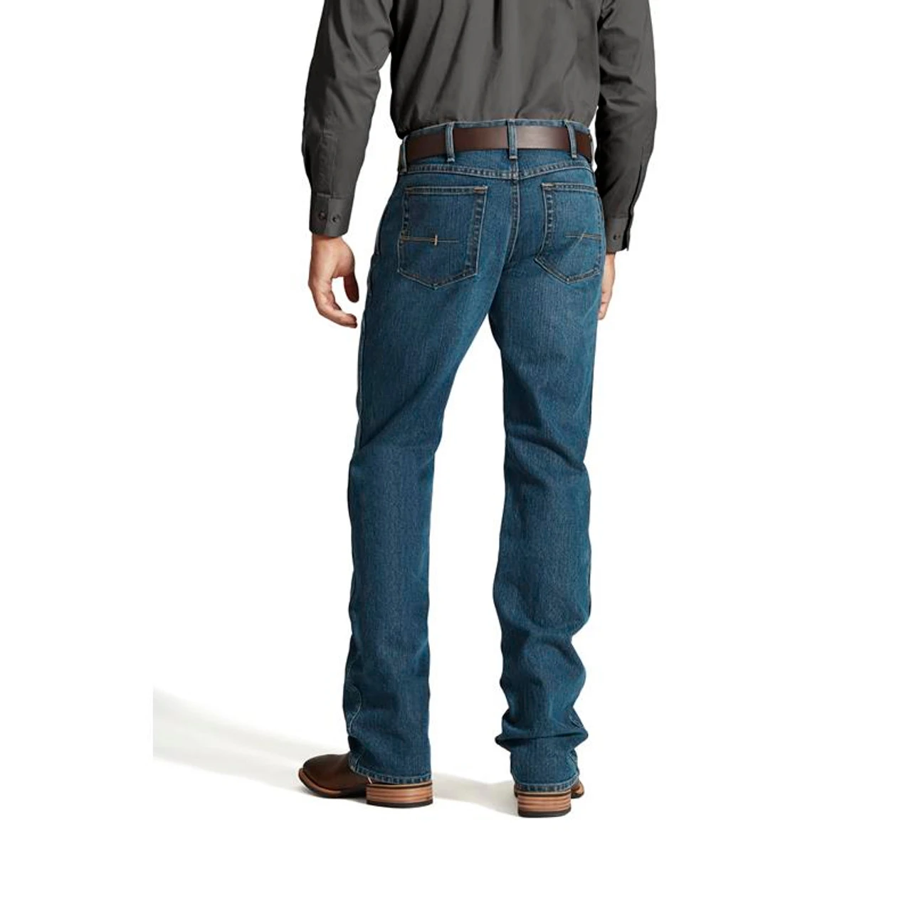 Ariat- M4 Lowrise Bootcut Carbine Rebar Jean- Denim 1 Ariat- M4 Lowrise Bootcut Carbine Rebar Jean- Denim