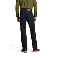 Ariat- M5 Slim Straight Leg Blackstone Rebar Jean- Dark Wash