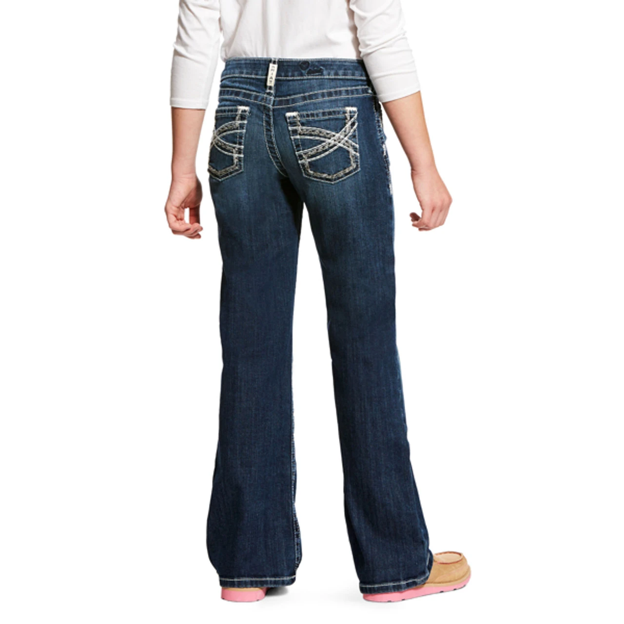 Ariat Girls R.E.A.L. Dresden Entwined Boot Cut Jeans 1 Ariat Girls R.E.A.L. Dresden Entwined Boot Cut Jeans