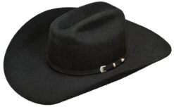 Ariat Mens Black Wool Cowboy Hat