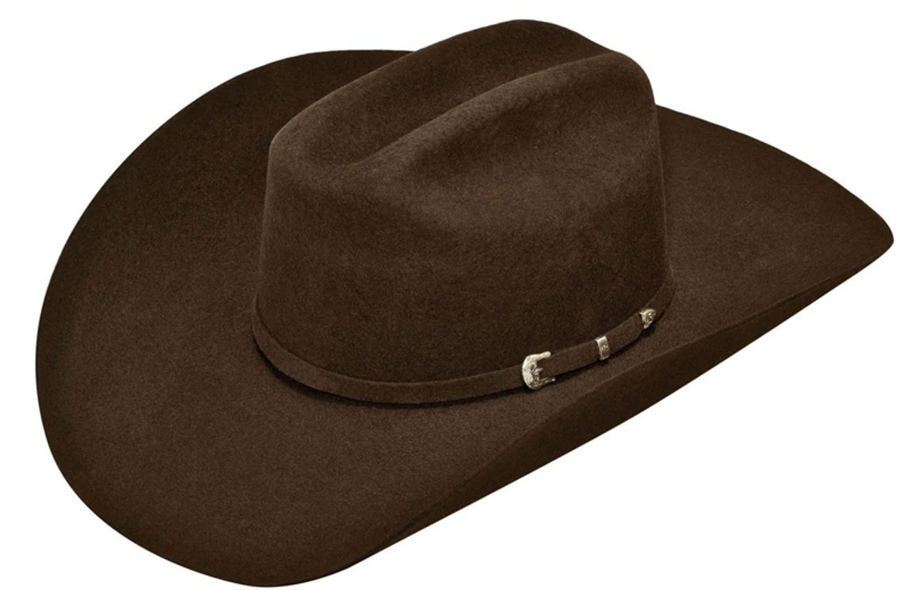 Ariat Mens Chocolate Wool Cowboy Hat 1 Ariat Mens Chocolate Wool Cowboy Hat