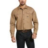 Ariat Mens Rebar Tough Durastretch Long Sleeve Work Shirt