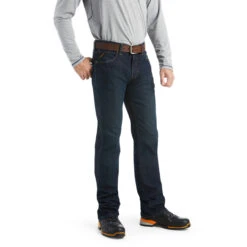 Ariat Mens M7 Rocker Stretch Dark Wash Straight Leg Jean