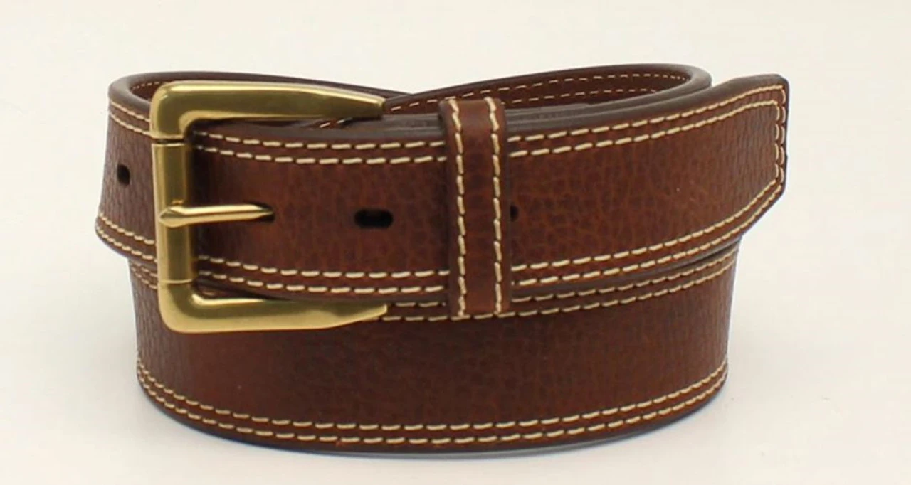 Ariat Mens Brown Logo Concho Belt 1 Ariat Mens Brown Logo Concho Belt