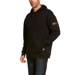 Ariat Mens Black Rebar Workman Hoodie