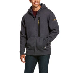 Ariat Mens Rebar Workman Full Zip Hoodie
