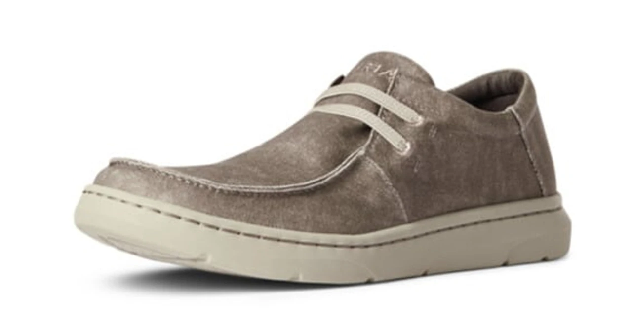 Ariat Mens Hilo Stretch Brown Canvas Slip On Shoe 1 Ariat Mens Hilo Stretch Brown Canvas Slip On Shoe