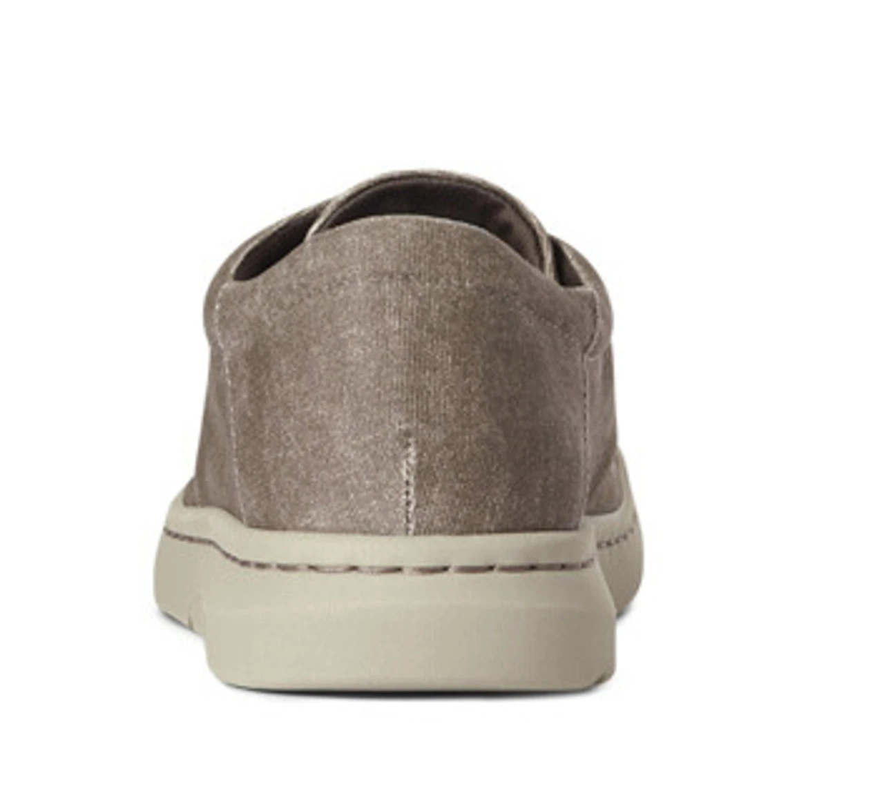 Ariat Mens Hilo Stretch Brown Canvas Slip On Shoe 4 Ariat Mens Hilo Stretch Brown Canvas Slip On Shoe - Image 4