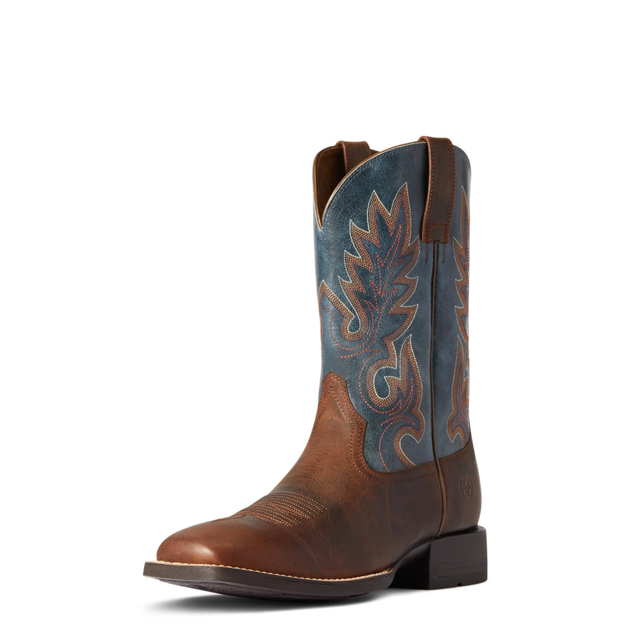 Ariat Mens Shock Shield Layton Weathered Chestnut & Rail Blue Square Toe Boots 1 Ariat Mens Shock Shield Layton Weathered Chestnut & Rail Blue Square Toe Boots