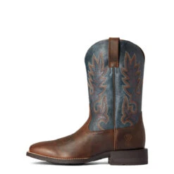 Ariat Mens Shock Shield Layton Weathered Chestnut & Rail Blue Square Toe Boots 8 Ariat Mens Shock Shield Layton Weathered Chestnut & Rail Blue Square Toe Boots -Moda Mix Shop P2392730 03 52335.1631893428