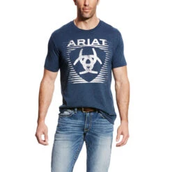 Ariat Mens Navy Shade Short Sleeve T-Shirt