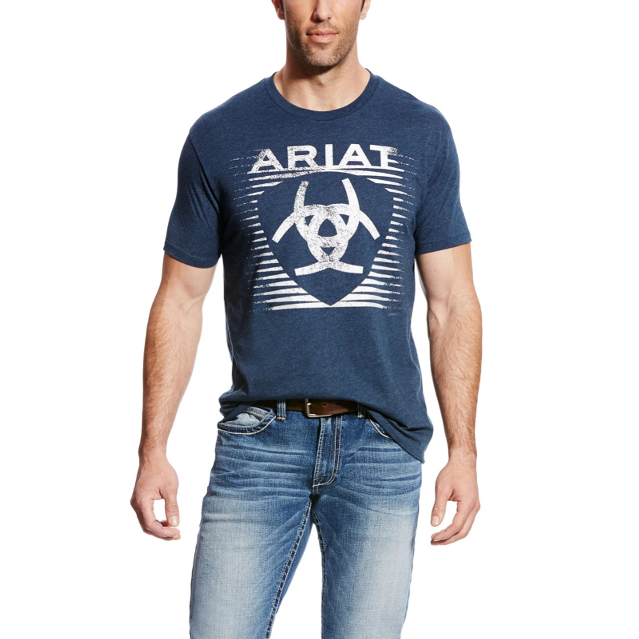 Ariat Mens Navy Shade Short Sleeve T-Shirt 2 Ariat Mens Navy Shade Short Sleeve T-Shirt - Image 2