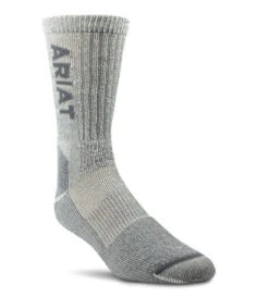 Ariat Unisex Light Weight Steel Toe Merino Blend Socks - AR2186-050