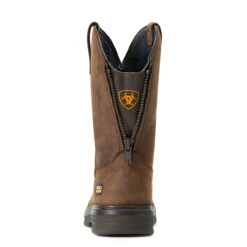 Ariat Mens Mocha Turbo Pull-On Moc Toe H2O Work Boots -Moda Mix Shop P2498475 5 63290.1641341781