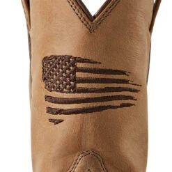 Ariat Boys Homestead Brown Patriot 2.0 Wide Square Toe Boots -Moda Mix Shop P2498760 3 50895.1641339889