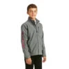 Ariat Boys Grey With Flag Logo 2.0 Softshell Jacket