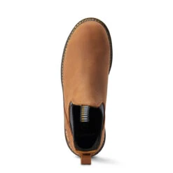 Ariat Womens Aged Honey Rebar Wedge Chelsea H2O Pull On Work Boot -Moda Mix Shop P2563355 4 84289.1661193910