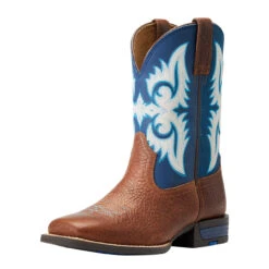 Ariat Boys Red Dirt Road & Blue Waves Lonestar Square Toe Boots
