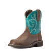 Ariat Womens Worn Hickory & Shamrock Fatbaby Heritage Boots